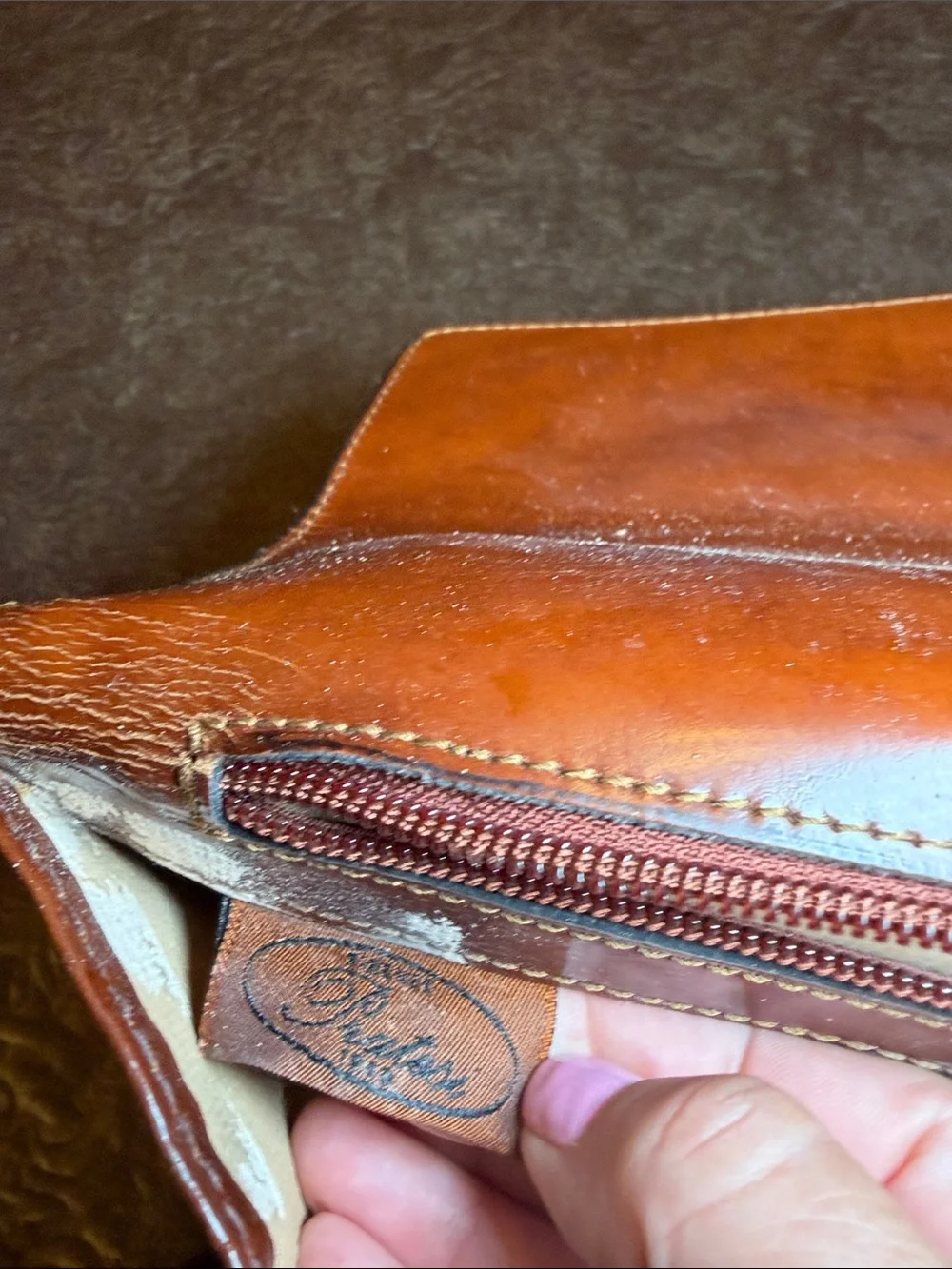 pratesi firenze vintage briefcase Classic Leather Briefcase - Brown from 1959